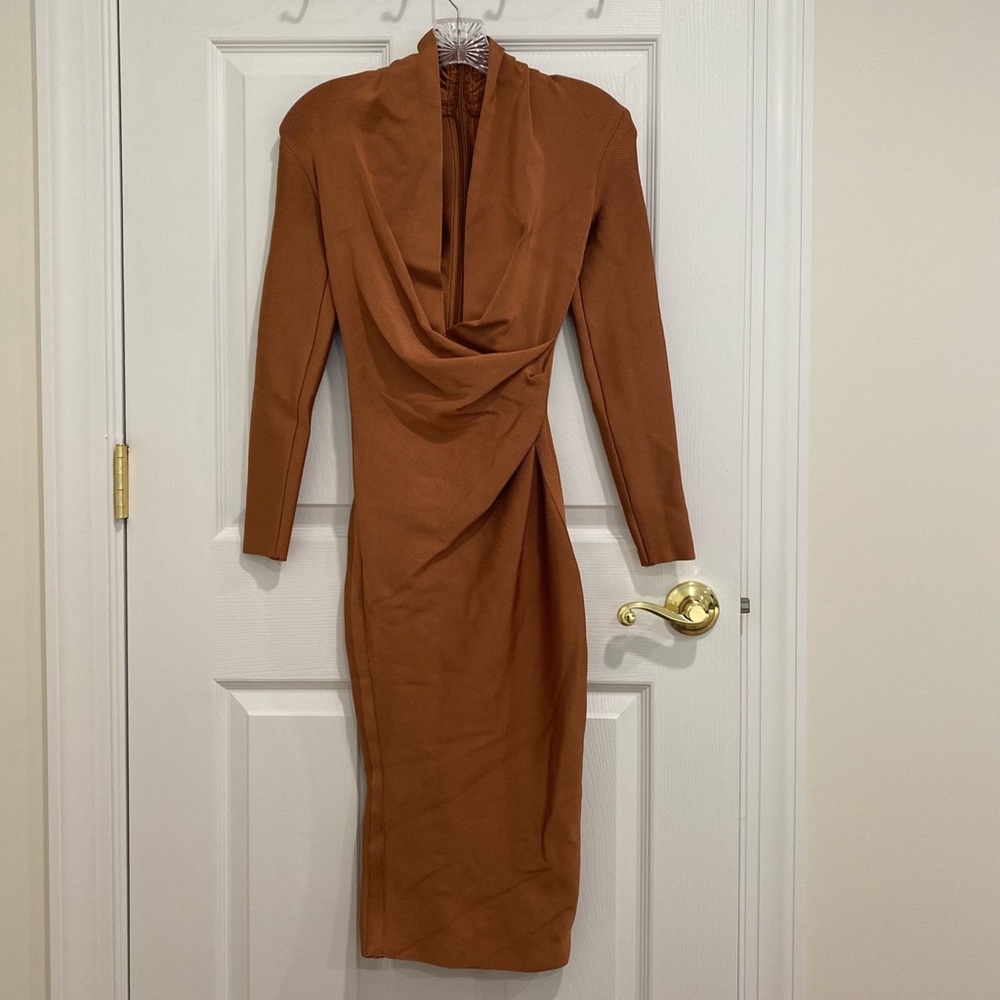 House of CB “Francesca” bodycon midi dress